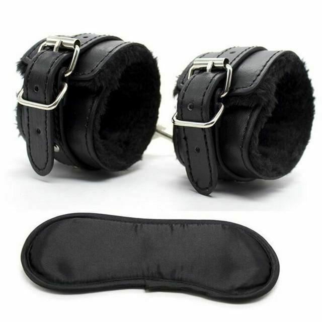 Blindfold Cuffs Set Sensory Deprivation  Kink  Restraints  Starter Kits
