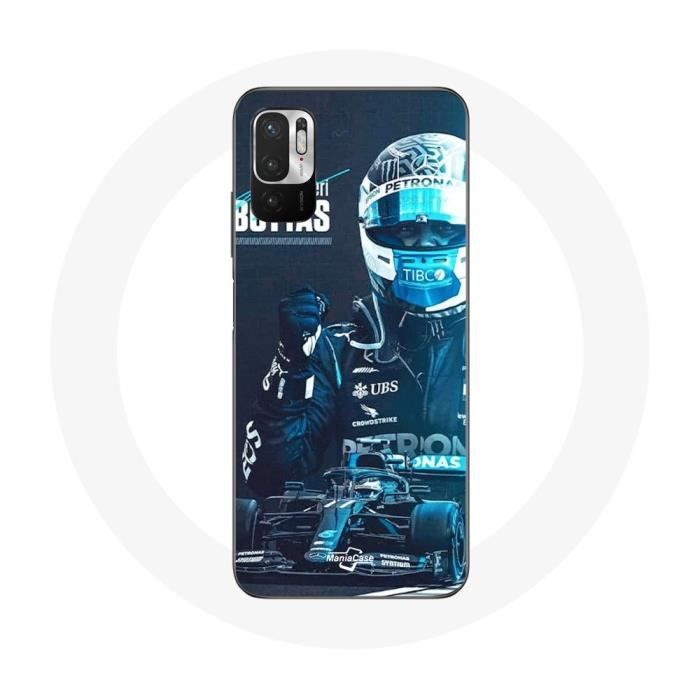Coque pour Xiaomi Redmi Note 10 5G Formule 1 Valtteri Bottas Pilote de F1 Noir