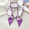 Long silk scarf, high-end new versatile hair tie streamer, atmosphere ribbon, spring and summer decorative scarf, tied bag streamer
