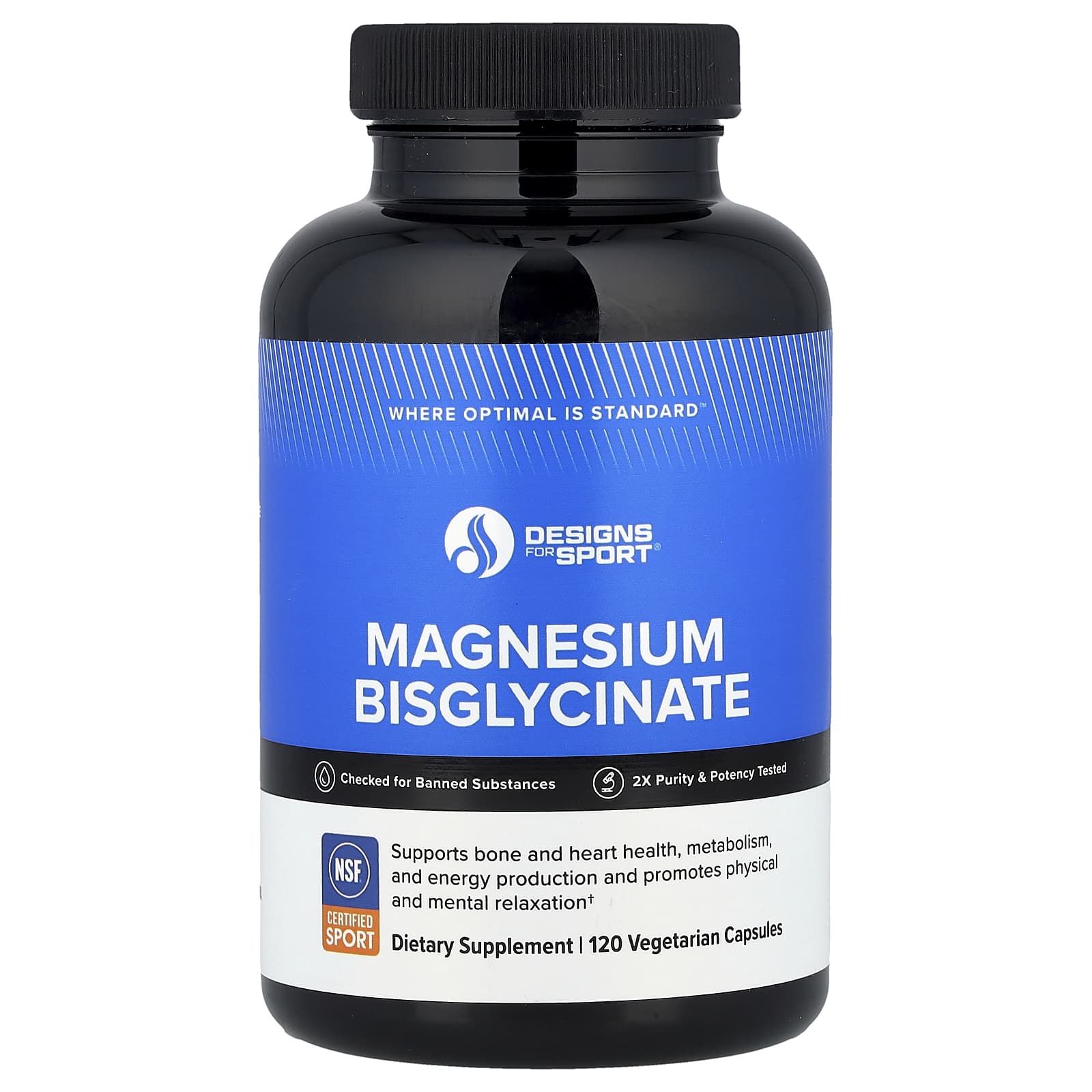 

Maps For Sport®, Magnesium Bisglycinate, 120 Veggie Caps (150Mg per Capsule)