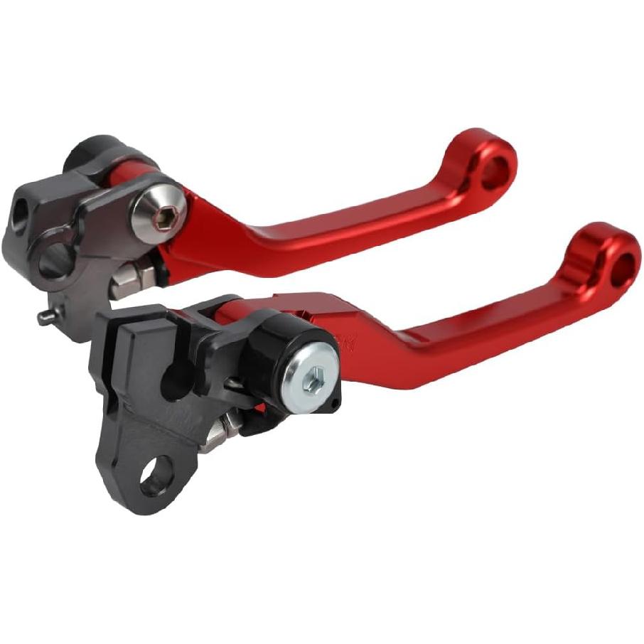 Motorcycle Clutch Brake Lever Foldable CNC Pivot for CRF125F CRF 125F 2022 2021 2020 2014-2022 Dirt Pit Bike Red