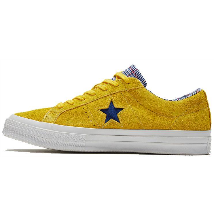 Converse One Star Suede Seasonal Colors Ox 'Amarillo/Rush Blue' 166848C