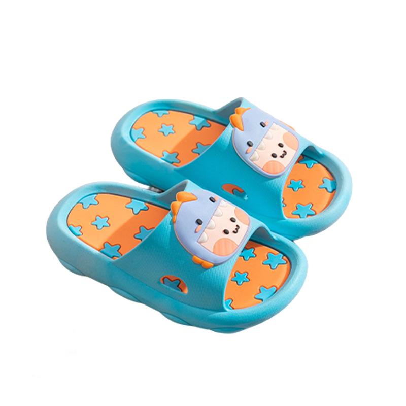 Cute Cartoon Dinosaur Summer Slippers New Fashion Soft Soled Children Shoes Popular Anti Slip Kids Home Slippers Pantuflas Niño