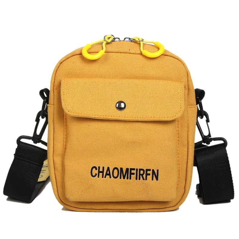 

Canvas Bag Female Crossbody Bag 2026 New Japanese Fashion Student Korean Version Simple Literary Shoulder Mobile Phone Bag жовтий