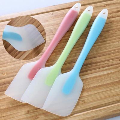 Spatole in silicone antiaderenti per dolci, spatola per mescolare farina, spatola traslucida, spatola per pasticceria, strumento per stampi, accessori per la cottura