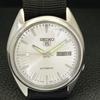 Seiko 5 AUTOMATIC VINTAGE JAPAN 7009A MENS SILVER COLOR DIAL WATCH A701286-5 R206a-a701286