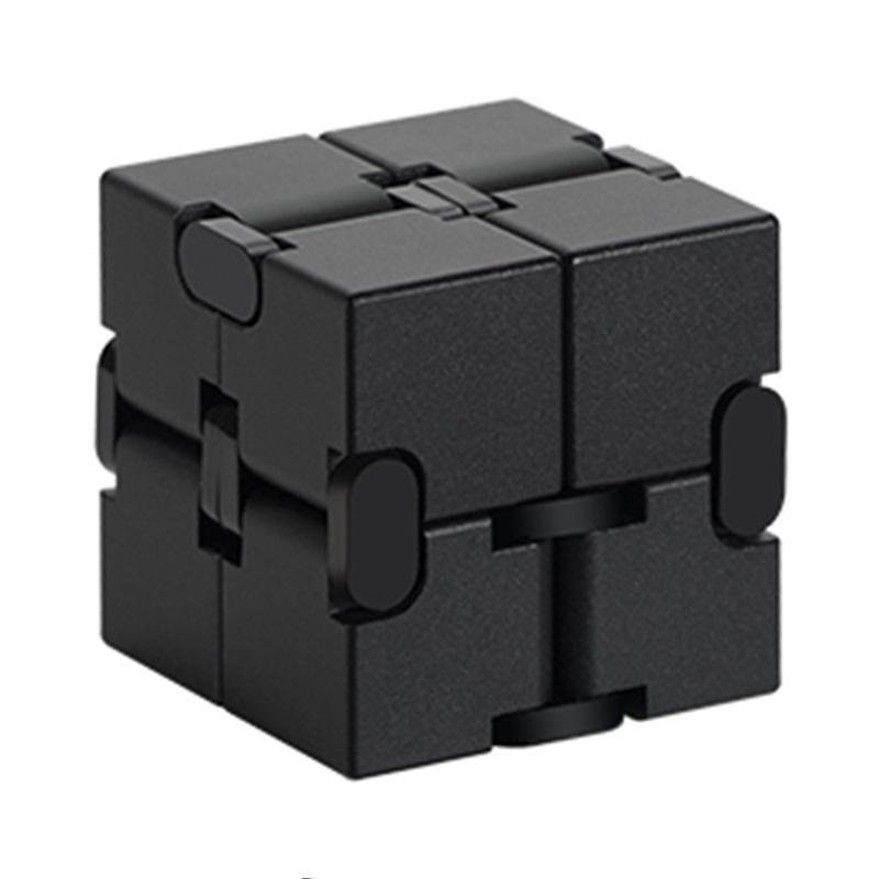 Alloy&Plastic Infinity Cube Fidget Toy Ultra-Durable Sensory Stress Reliever for Adults & Kids Anxiety Relief Gift