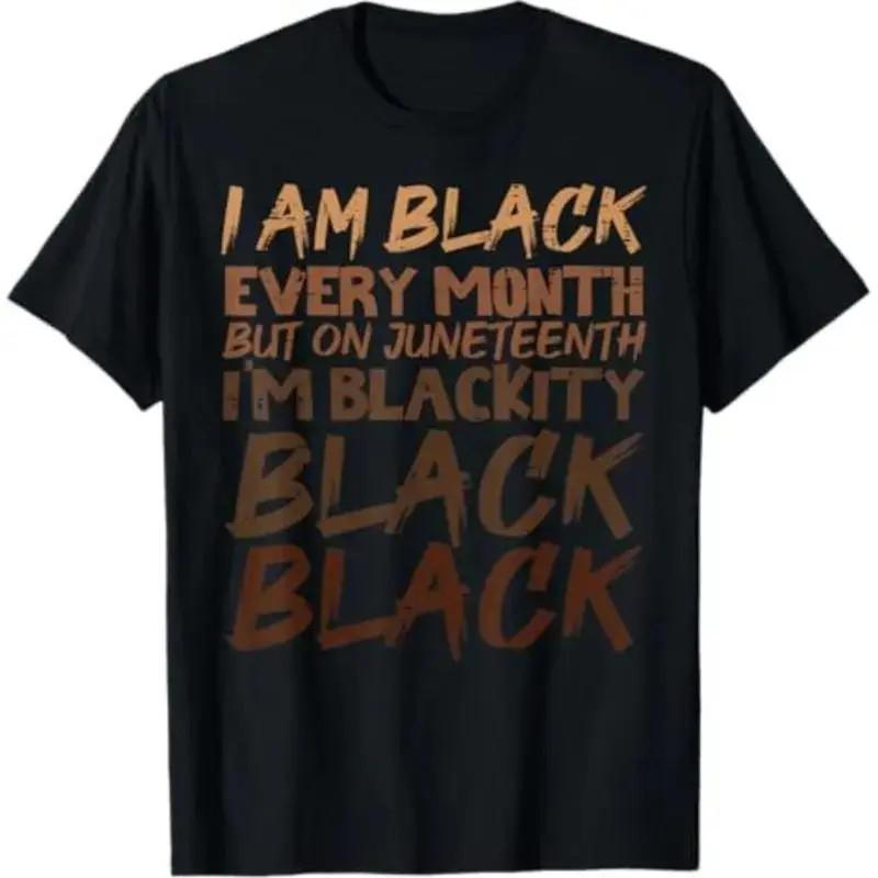 I Am Black Shirt Black Pride Juneteenth Graphic Tee S разноцветный