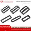 Plastic Adjustable Webbing Buckle, Two-Stage Square Button, 20-51mm