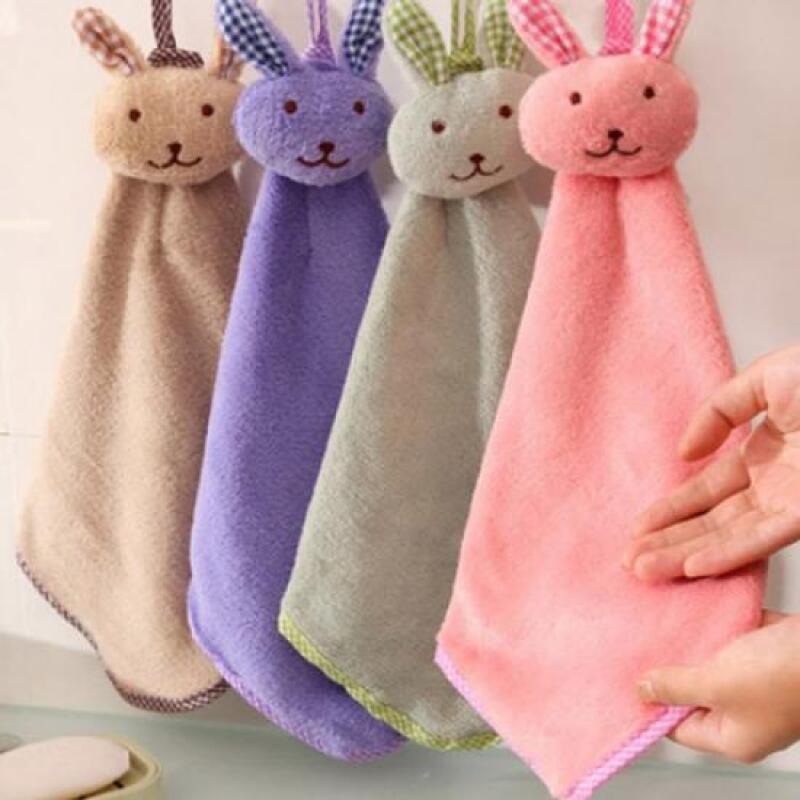 1 multipurpose minimalist rabbit kitchen towel, brown