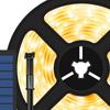 Solar LED Streifenbeleuchtung 5M Strombetrieben Flexibles Bandlicht für Terrasse Warmweiß