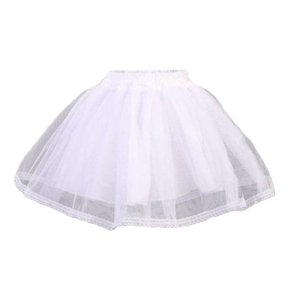 A-line Shape Underskirt Crinoline White Crinoline Skirt Fashion Flower Dress Accessories