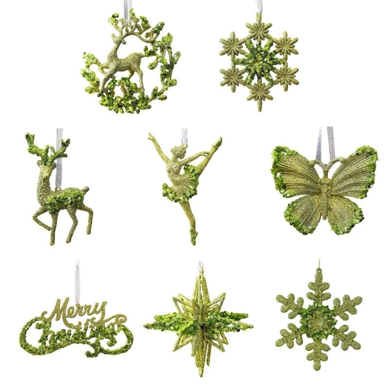 Shatterproof Snowflake Pendant Christmas Decoration Decorative Acrylic Hanging Ornament for Indoor Use