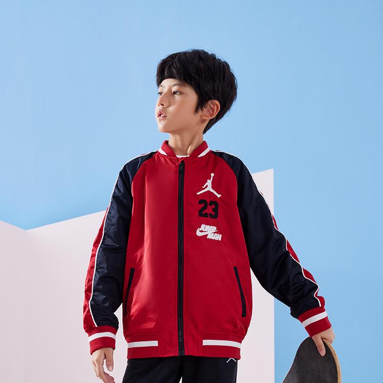 Jordan Jacket Kids Letter Logo Embroidered Baseball Collar Kids jackets JD2212004GS-002