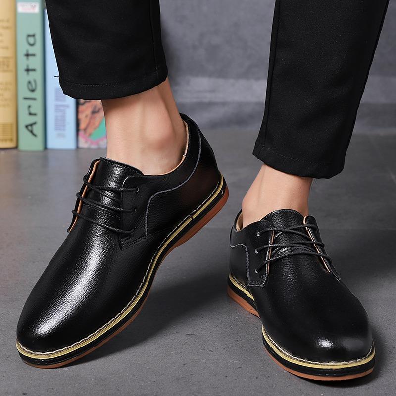New High Quality Men's Lace-Up Casual Shoes  British Retro Style Walking Shoes Outdoor Lightweight And Comfortable Walking Shoes