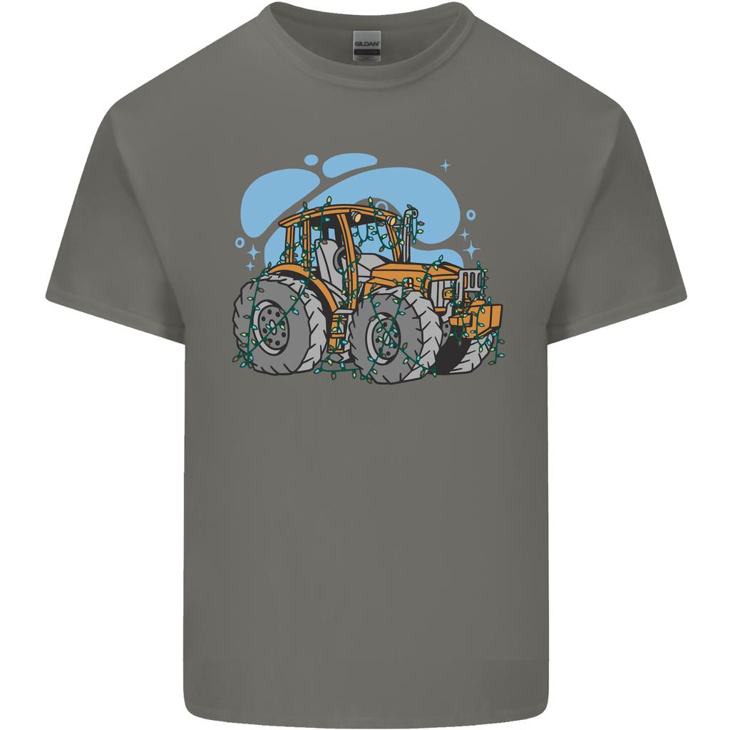 Christmas Tractor Farming Farmer Xmas Unisexs Light Cotton TShirt