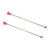 Oiloda 21-Inch Rotating Marching Baton Spinning Dance Baton Metal Gymnastics Parade Stick 2 Pack Pink