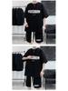 Teen Summer Fashion Suit: T-Shirt and Shorts Set for 12-15 Year Old Boys