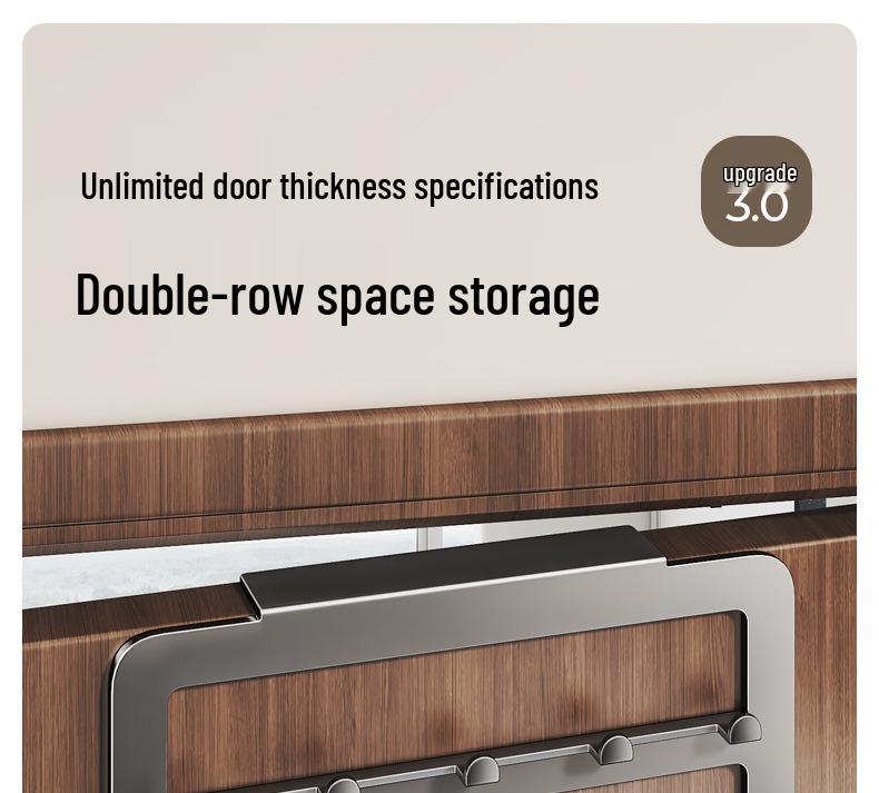 Over-the-Door Hook & Coat Hanger: No-Punch Wall-Mounted Storage Rack