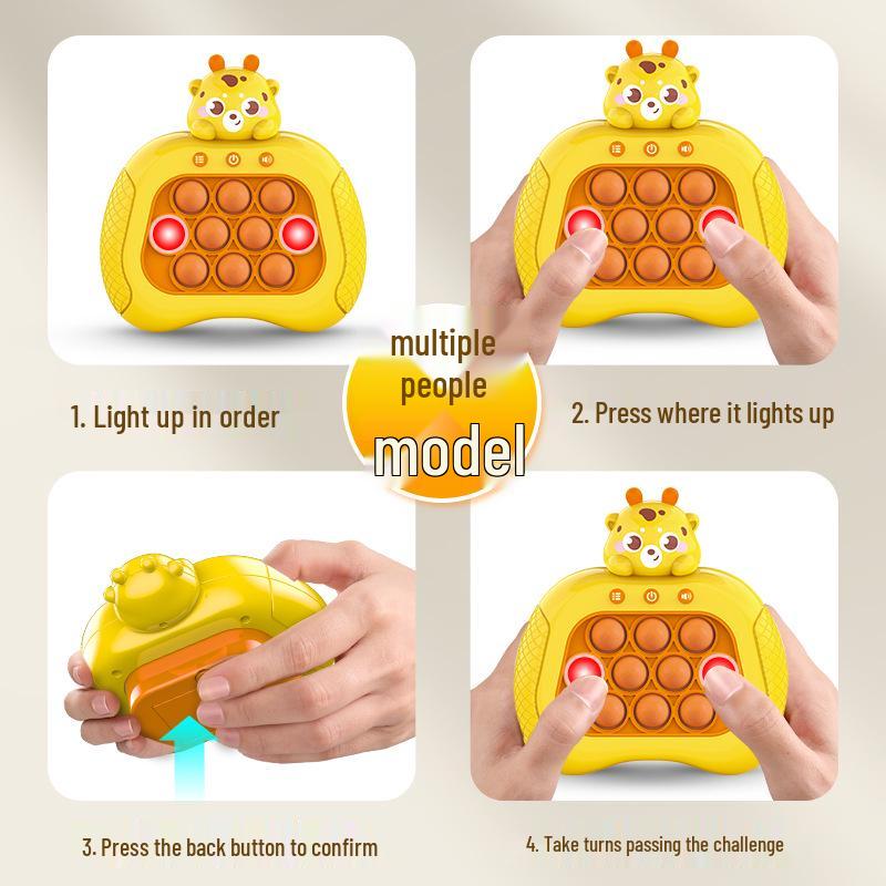 Handheld Whack-a-Mole Game Console: Educational Press & Pop Reaction Training Toy