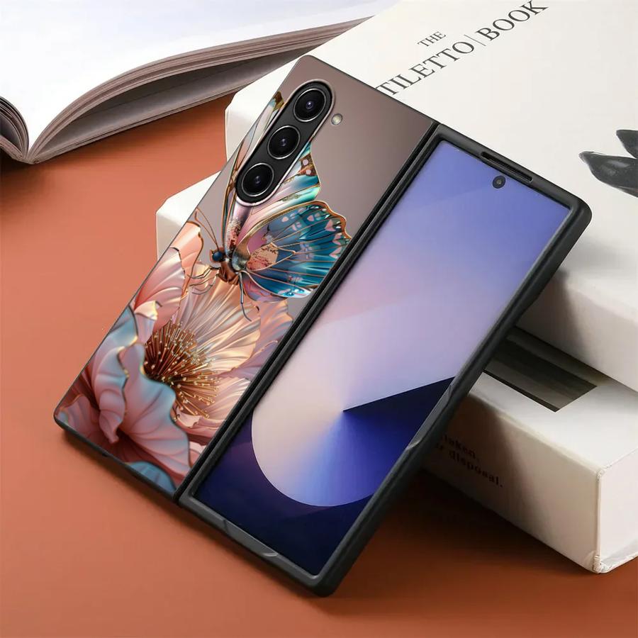

Цветы Красивый Чехол для Samsung Galaxy ZFold7 ZFold3 ZFold5 Z Fold 7 6 5 4 3 ZFold6 ZFold4 Задняя Крышка Телефона Galaxy Z Fold7