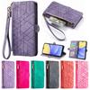 Skórzany portfel z klapką i zamkiem błyskawicznym na Samsung Galaxy Xcover7 A05S A05 A13 A14 A15 A23 A24 A25 A34 A35 A43 A54 A55 S24 Pokrowiec na telefon