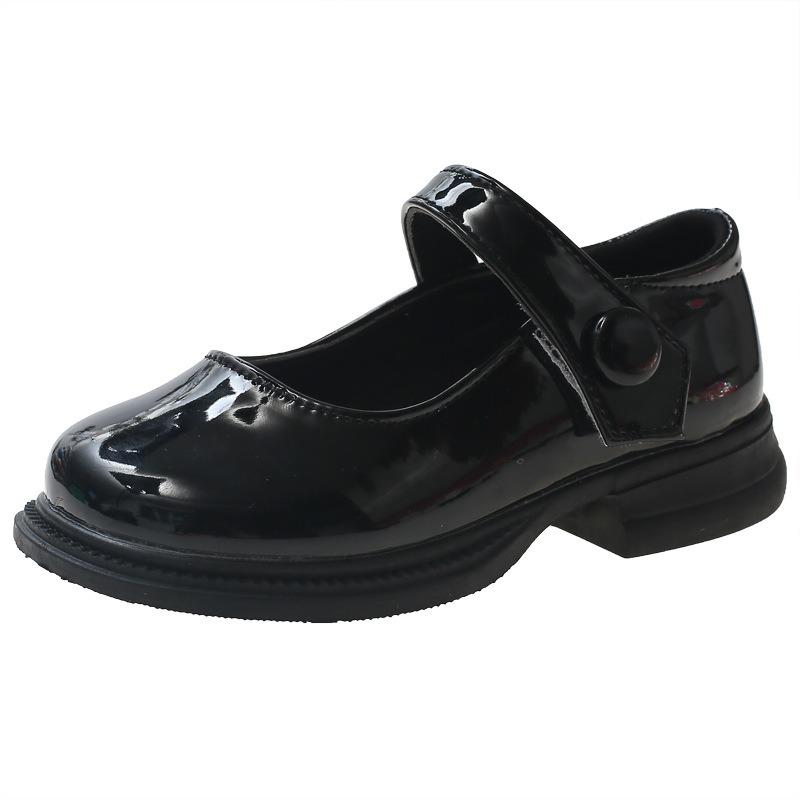 Girls', Princess Shoes, Soft Soled, Leather Shoes, Single Shoes, Black, Performance Shoes