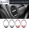 Pour Mercedes Benz SLK R171 2004 2005 2006 2007 2008 2009 2010 Aérateurs Latéraux Accessoires Autocollant de Garniture en Fibre de Carbone Souple Véritable