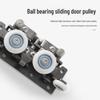 Invisible Track Two-Way Buffer Wheel Sliding Door Hardware for Glass/Wood Doors