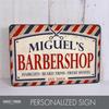 Personalized Barber Shop Metal Sign Wall Decor Custom Tin Plate Art