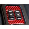 For Toyota 86 Subaru BRZ 17-2019 Red Carbon Fiber Console Seat Button Frame Trim