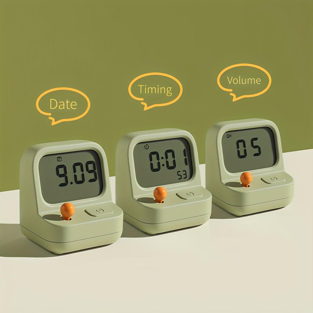 Smart Alarm Clock1pc Luminous Smart Electronic Gaming Console Alarm Clock Decorative Youngsters Creative Digital Student Learning Dormitory Wake up