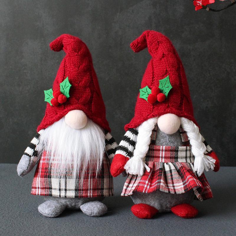 Swedish Tomte Dwarf Rudolph Gnomes Dwarf Santa Claus Faceless Plush Doll