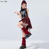 Kids Hip Hop Crop Top Plaid Street Dance Skirt Girls Ribbon Pleated Skirts Teens Jazz Cool Costumes Child Streetwear Clothes Set