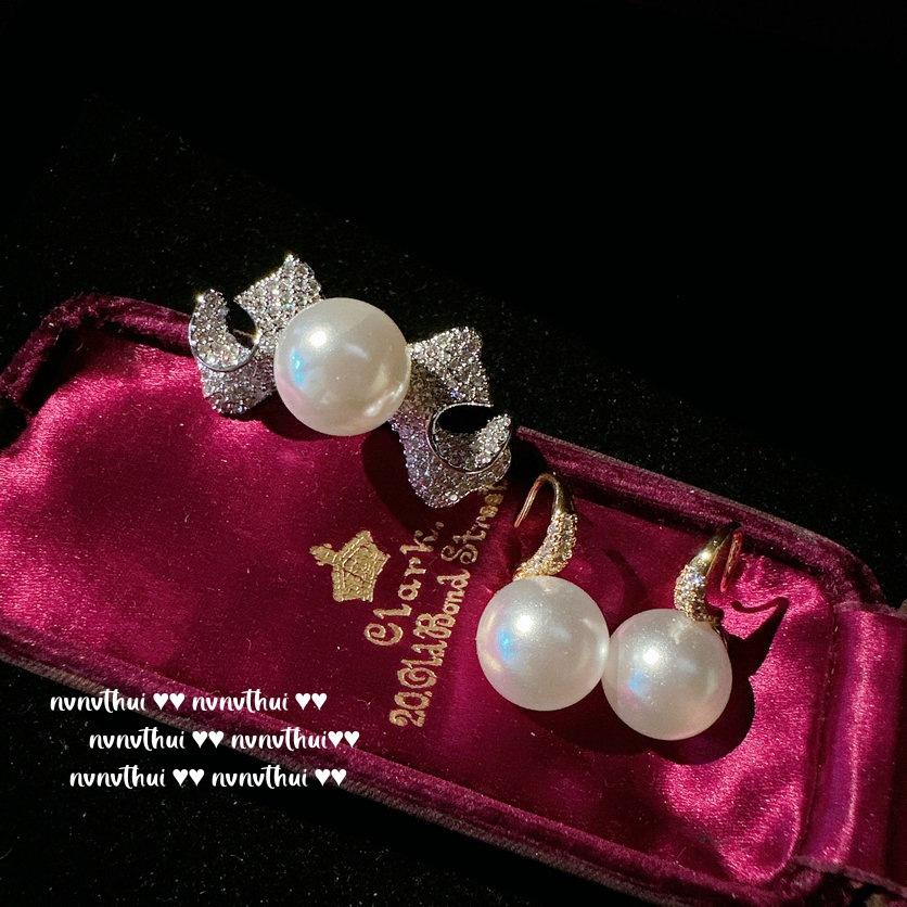 Anello con Gioiello a Farfalla Colorata Yuji, Tahiti, Placcato Oro 18K, Orecchini con Perla e Zirconi Avvolti