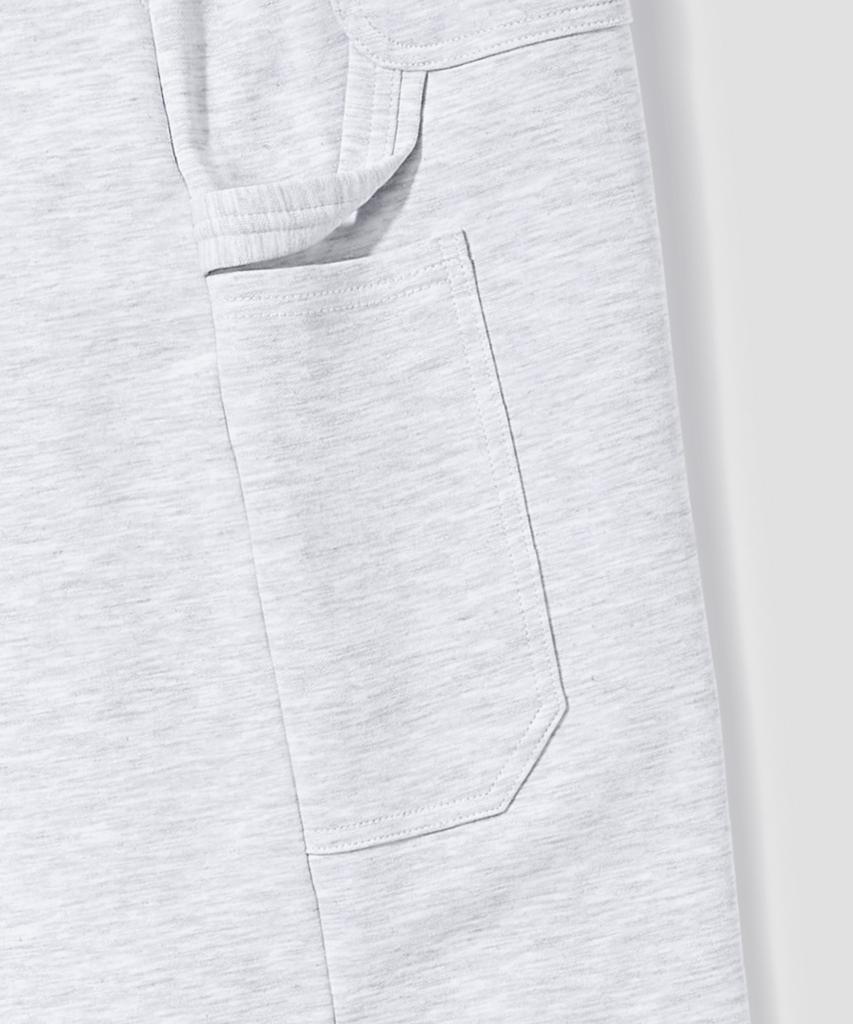 AGOD Carpenter Daimaru Sweat Wide Pants [White Melange]