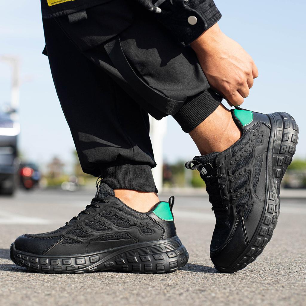 New Work Safety Shoes Summer Breathable Men's and Women's Work Anti-puncture Durable Steel Head Protective Shoes Sports Shoes