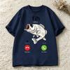 Funny Fish Calling T Shirt Bass Fish Incoming Call Graphic Tee Casual Short Sleeve Gift For Fisherunisex Angler Dad Fishing Hobby