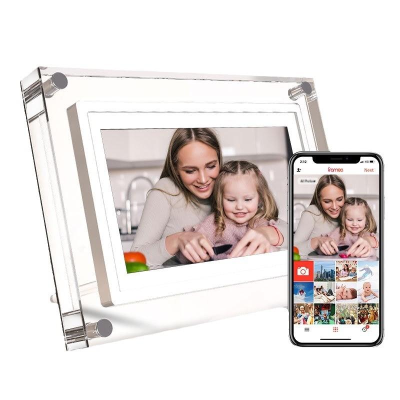7 Inch Remote Transmission Electronic Album Acrylic WIFI Digital Photo Frame Intelligent Touch Screen Cloud Picture Frame