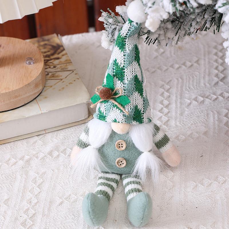 Christmas Decorations Dwarf Figurines Long-Legged Rudolph Christmas Gift Ornaments