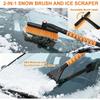 26" Snow Brush & Ice Scraper for Car Windshield and Window | 2-in-1 Winter Tool with Premium Bristles for Cars/SUVs/Trucks — Rotating Head, Heavy -
