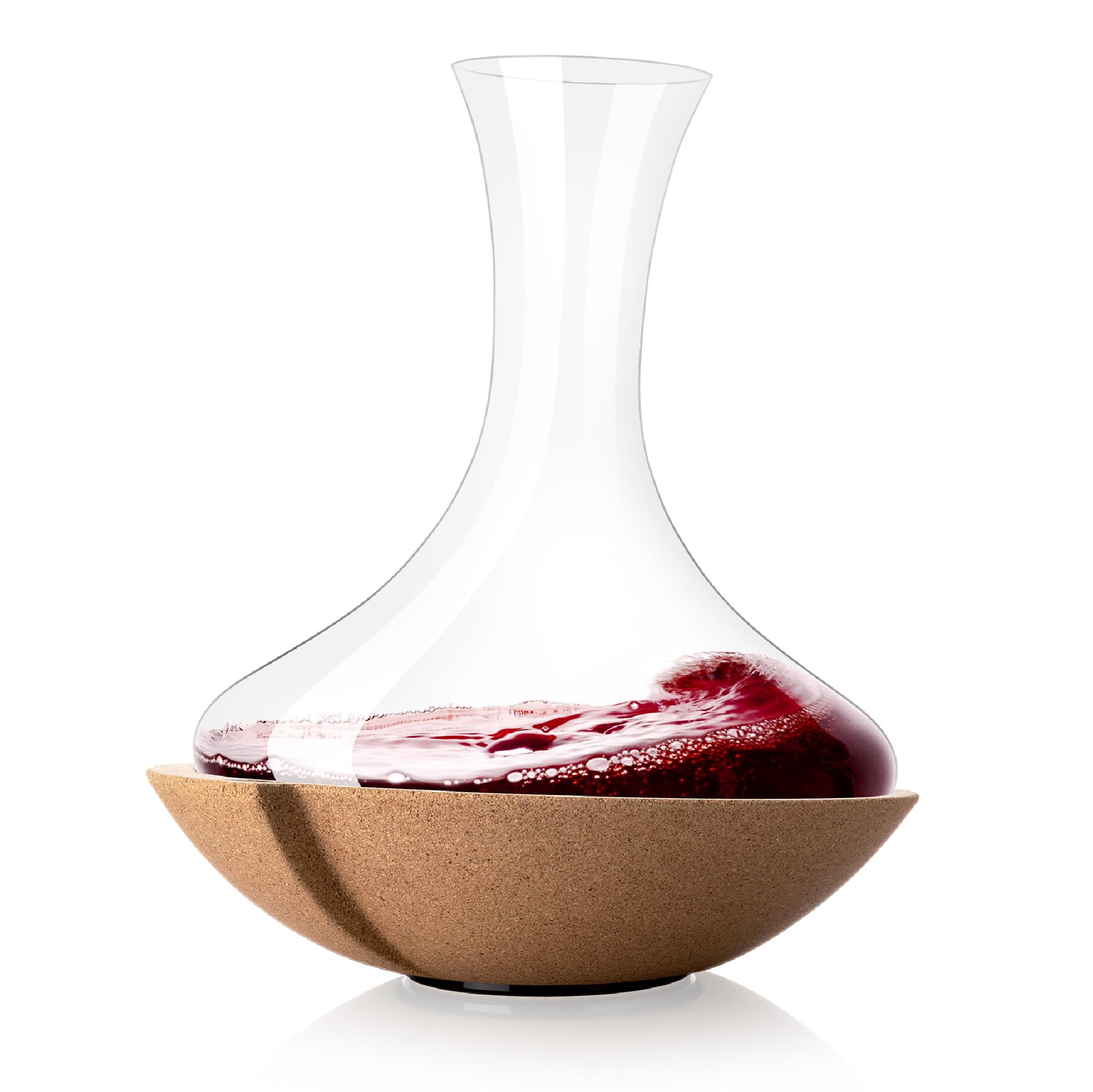 

Officially imported vacu vin swirling carafe (crystal glass) with rotating cork base
