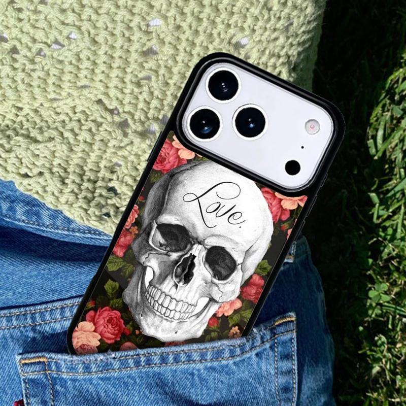 Horrible Skull Skeleton Phone Case Cover Compatible with for IPhone 17air 16e 15 14 13 12 11Pro Max 17 Air
