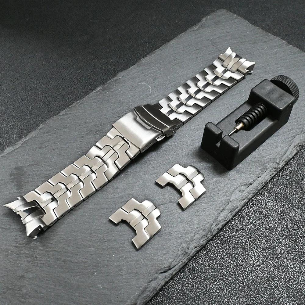 Nerezový náramek bez mezery pro Samsung Galaxy Watch 7 6 5 40mm 44mm 6Classic 47mm 43mm Luxusní pánský pásek pro Galaxy 5Pro 45mm