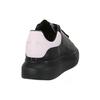 Alexander McQueen Oversized Sneaker Leather Low top Skateboard Shoes Men's Black Rose Jewel 553680WHTQT1436