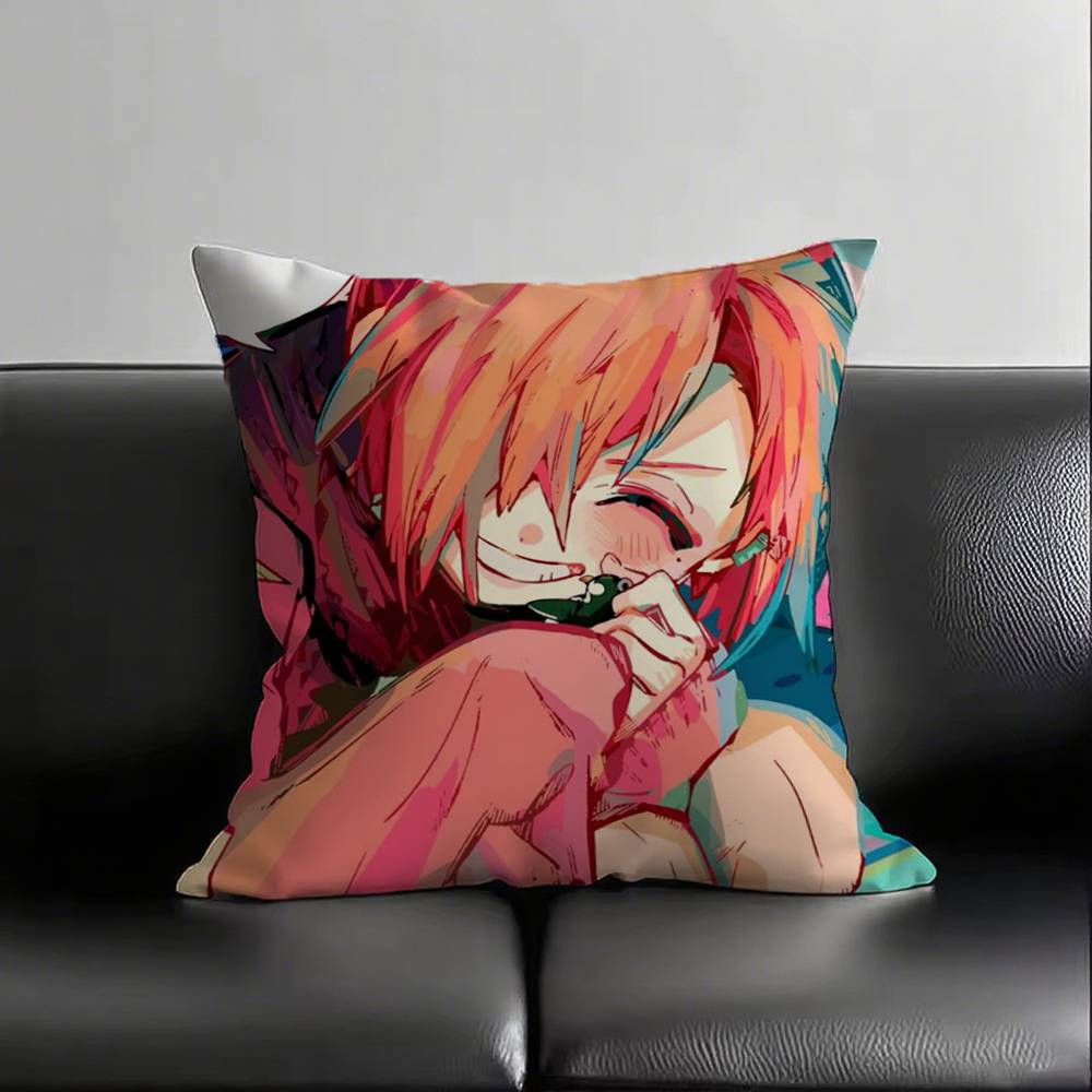 1pc Tbhk Mitsuba Sousuke Pillow Case Square Bedroom Sofa Leisure Comfort Cushion Car Living Room Home Decoration