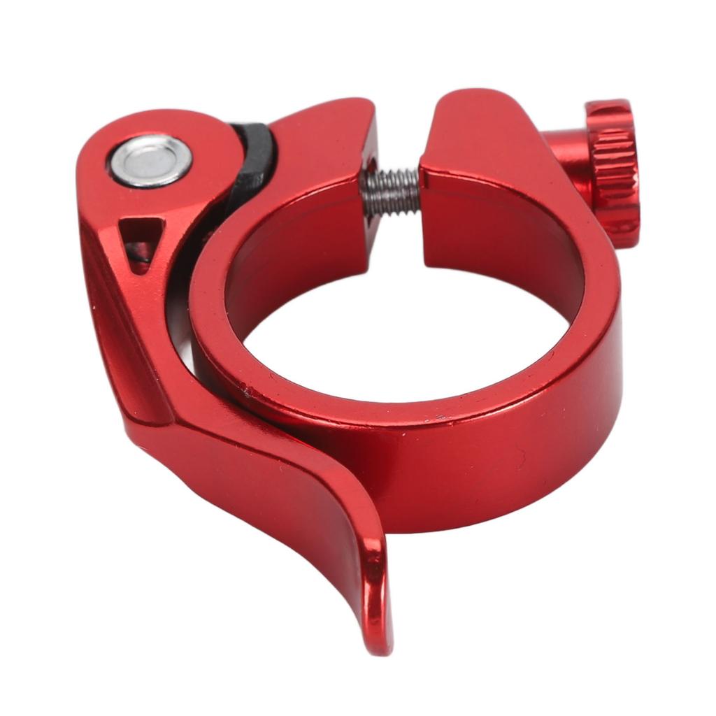Bike Seatpost Clamp Professional 34.9mm Aluminum Alloy Lightweight High Strength CNC Machined Quick Release   Seatpost Clamp