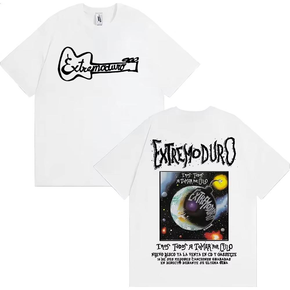 Rock Band EXTREMODURO Tour 2025 Merch T-shirt Men's Clothing Hip Hop Street Style T Shirt Women Casual Cozy High Quality T-shirt