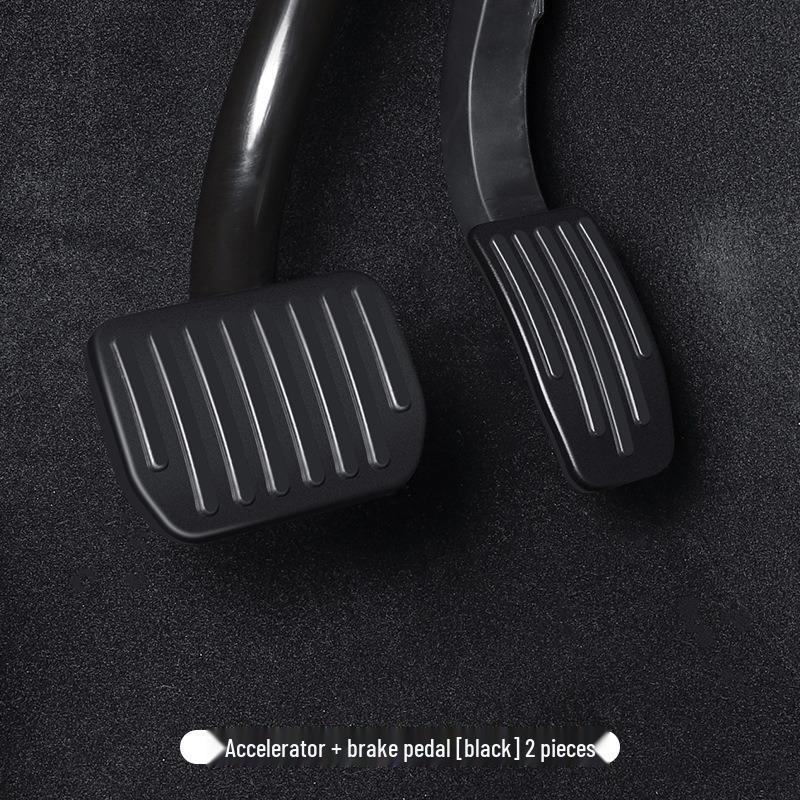 Tesla Model 3/Y Aluminum Alloy Pedal Covers - Accelerator, Brake & Rest Foot Protection