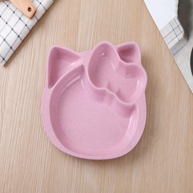 Sanrio Hello Kitty Kid Dinner Plate Divided Table Plate Dinner Plate Separated Household Adult Children Anti-Fall Plastic Plates